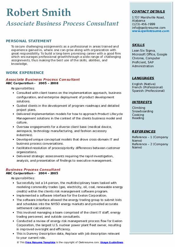 Role of a Business Process Consultant: Responsibilities and Skills